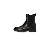 Chelseaboots MARC O'POLO "Model Paula 38", Damen, Gr. 40, schwarz, Nappaleder, unifarben, Schuhe Chelseaboots, Stiefelette, Schlupfboots mit seitlichem Stretcheinsatz (81109551-40) schwarz