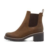 MARCO TOZZI Damen Chelsea Boots Vegan mit Blockabsatz, Braun (Cafe Nubuck), 37 EU