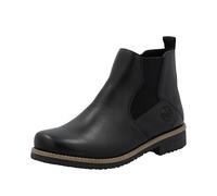Chelseaboots RIEKER, Damen, Gr. 36, schwarz, Lederimitat, Basic, Schuhe Chelseaboots, Stiefelette, Schlupfboots, Stretcheinsatz, mit Innenreißverschluss (33332730-36) schwarz