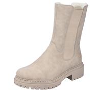 Rieker Damen Chelsea Boots 72683, Frauen Stiefeletten,uebergangsschuhe,uebergangsstiefel,Schlupfstiefel,hoch,Stiefel,Bootee,beige (62),40 EU / 6.5 UK