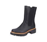 Chelseaboots RIEKER, Damen, Gr. 40, schwarz, Lederimitat, Schuhe Chelseaboots, Stiefelette, Boots mit breitem Stretch an der Seite (82255820-40) schwarz