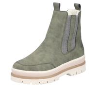 Chelseaboots RIEKER, Damen, Gr. 43, khaki, Elastischer Einsatz, Lederimitat, Schuhe Chelseaboots, Plateauboots, Winterboots mit Anziehlaschen, Warmfutter (31917318-43) khaki