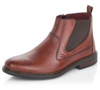 Chelseaboots RIEKER, Herren, Gr. 41, braun, Leder, unifarben, Schuhe Chelseaboots, mit Stretcheinsatz (50984610-41) braun