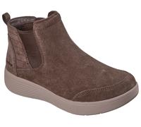 Chelseaboots SKECHERS "ARCH FIT LAGUNA", Damen, Gr. 36, braun (dunkelbraun), Veloursleder, Schuhe Chelseaboots, Chelseaboots, Winterboots mit bequemen Relaxed Fit (23215168-36) dunkelbraun