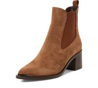 Chelseaboots TAMARIS, Damen, Gr. 38, braun, Schuhe Chelseaboots, Businessschuh, Stiefelette mit elegantem Blockabsatz (71634138-38) braun