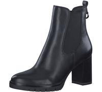 Chelseaboots TAMARIS, Damen, Gr. 39, schwarz, Elastischer Einsatz, Lederimitat, unifarben, Basic, Schuhe Chelseaboots, Businessstiefel, Chelseaboot mit dezentem Schmuckelement (97343801-39) schwarz
