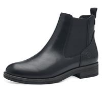 Tamaris Chelsea-Boots 25312-41 Damen Lederimitat elastischer Einsatz Blockabsatz Schwarz Gr. 39