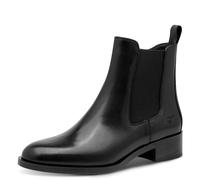 Chelseaboots TAMARIS, Damen, Gr. 40, schwarz, Leder, Schuhe Chelseaboots, Blockabsatz, Stiefelette mit praktischem Innenreißverschluss (27794148-40) schwarz