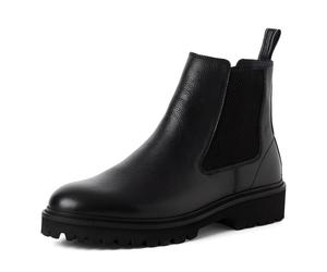 Chelseaboots TAMARIS, Herren, Gr. 42, schwarz, Rindsleder, Basic, Schuhe Chelseaboots, Stiefelette mit praktishcem Innenreißverschluss, für Herren (73531714-42) schwarz