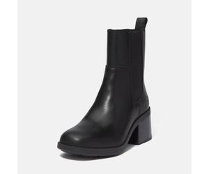 Chelseaboots TIMBERLAND "BELLEVAUX - MID CHELSEA BOOT", Damen, Gr. 41, schwarz (schwarz full grain), Leder, Schuhe Chelseaboots, Stiefelette, Winterschuhe, Ankle Boots (28984423-41) schwarz full grain
