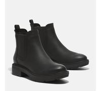 Chelseaboots TIMBERLAND "BRIMFIELDMID CHELSEA BOOT", Damen, Gr. 38,5, schwarz (blk full grain), Leder, Schuhe Chelseaboots, Stiefelette, Winterschuhe, Ankle Boots (30604530-38,5) blk full grain