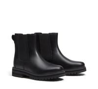 Chelseaboots TIMBERLAND "BRITTON DRIVE - MID CHELSEA BO", Damen, Gr. 38,5, schwarz (schwarz full g), Leder, Schuhe Chelseaboots (25263124-38,5) schwarz full g