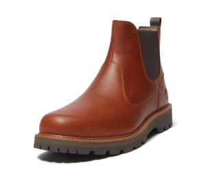Chelseaboots TIMBERLAND "BRITTON ROADMID CHELSEA BOOT", Herren, Gr. 43, braun (md brn f grain w dk brn), Leder, Schuhe Chelseaboots, Stiefelette, Winterschuhe, Ankle Boots (48319509-43) md brn f grain