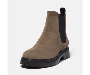 Chelseaboots TIMBERLAND "CAMBRIA VALLEYMID CHELSEA BOOT", Damen, Gr. 37, grau (medium grau suede), Leder, Schuhe Chelseaboots, Stiefelette, Winterschuhe, Ankle Boots (21781147-37) medium grau suede