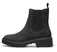 Chelseaboots TIMBERLAND "CORTINA VALLEY MID CHELSEA BOOT", Damen, Gr. 38, schwarz, Leder, Schuhe Chelseaboots, Stiefelette, Winterschuhe, Ankle Boots, Topseller (63385506-38) schwarz