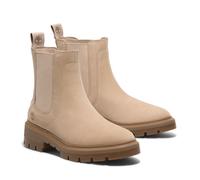 Chelseaboots TIMBERLAND "CORTINA VALLEY MID CHELSEA BOOT", Damen, Gr. 39,5, beige (light beige nubuck), Leder, Schuhe Chelseaboots, Stiefelette, Winterschuhe, Ankle Boots, Topseller (46129205-39,5) li