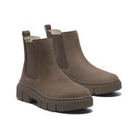 Chelseaboots TIMBERLAND "GREYFIELDMID CHELSEA BOOT", Damen, Gr. 38, medium braun nubuck, Leder, Schuhe Chelseaboots, Winterstiefel, Schnürstiefel, Winterschuhe, Stiefelette (84219750-38) medium braun