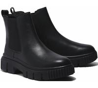 Chelseaboots TIMBERLAND "GREYFIELDMID CHELSEA BOOT", Damen, Gr. 39, schwarz, Leder, Schuhe Chelseaboots, Winterstiefel, Schnürstiefel, Winterschuhe, Stiefelette (34460055-39) schwarz