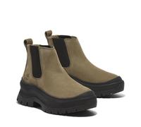 Chelseaboots TIMBERLAND "ROXIE LANEMID CHELSEA BOOT", Damen, Gr. 39,5, grün (olive nubuck), Leder, Schuhe Chelseaboots, Stiefelette, Winterschuhe, Ankle Boots (13188666-39,5) olive nubuck