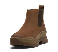 Chelseaboots TIMBERLAND "ROXIE LANEMID CHELSEA BOOT", Damen, Gr. 41,5, braun (rust nubuck), Leder, Schuhe Chelseaboots, Stiefelette, Winterschuhe, Ankle Boots (12785000-41,5) rust nubuck