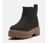 Chelseaboots TIMBERLAND "STONE STREETMID WARM LINED BOOT", Damen, Gr. 39,5, schwarz (schwarz nubuck), Leder, Schuhe Chelseaboots, Winterstiefel, Winterschuhe, Stiefelette, gefüttert (86783917-39,5) sc