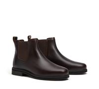 Chelseaboots TIMBERLAND "STORMBUCKS - MID CHELSEA BOOT", Herren, Gr. 43,5, braun (schwarz braun full grain), Leder, Schuhe Chelseaboots (19100602-43,5) schwarz braun full grain