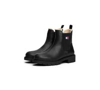 Tommy Jeans Chelsea Boots aus echtem Rindsleder in BLACK, Größe 41
