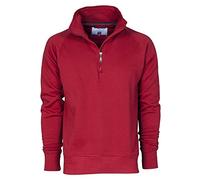 CHEMAGLIETTE! Arbeits-Sweatshirt aus Baumwolle mit halbem Reißverschluss in Payper Miami +, bordeaux, XXXL