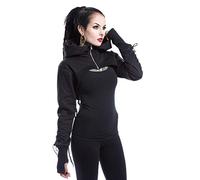 Chemical Black Ebony Bolero Frauen Kapuzenjacke schwarz XS