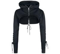 Chemical Black Ebony Bolero Kapuzenjacke schwarz in XL