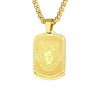 Chengxun Skandinavische Bärenkopf-Anhänger-Halskette für Männer und Frauen, großer Wikinger-Bären-Charm, Halskette, Schutz, Medaillon, okkulter Schmuck, Talisman, Amulette, Geschenke (211G)
