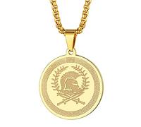 Chengxun Symbol des antiken griechischen Kriegsgottes - Ares Halskette für Männer und Frauen, griechisches Kriegsdenkmal, Charm-Anhänger, Halskette, Amulett, Talisman, Schmuck, Geschenk (095G)