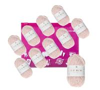 Chenille Chenillegarn Haekelgarn Bastelgarn Ricorumi Amigurumi Wolle 10 Knäul puder