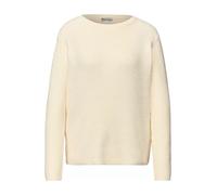 Street One Strickpullover Chenille Damen Gr. 36 soft beige U-Boot-Ausschnitt