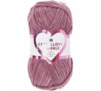 Chenillove Sparkle, Samt Wolle, 100 g, Beere