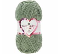 Chenillove Sparkle, Samt Wolle, 100 g, Salbei