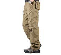 CHENMA Herren Entspannte Passform Military Twill Ourdoor Cargohose aus Baumwolle