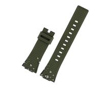 chenming 16 mm Silikonarmband for Herren, passend for Casio Fit For G-Shock GA-110 GM-110GB GA-100 GA-120, Uhrenarmband aus Kunstharz, Silikonkautschuk, Zubehör(Green no buckle)