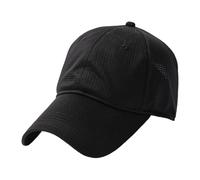 CHENSHI Baseball Cap Atmungsaktive Schnell Trocknende Athletische Mesh Long Peak Sommer Snapback Hüte Für Männer Und Frauen Großkopfgrößen 55-65cm Sun Prot-Black-Head 60-65cm