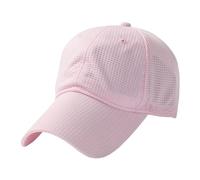 CHENSHI Baseball Cap Atmungsaktive Schnell Trocknende Athletische Mesh Long Peak Sommer Snapback Hüte Für Männer Und Frauen Großkopfgrößen 55-65cm Sun Prot-pink-Head 60-65cm
