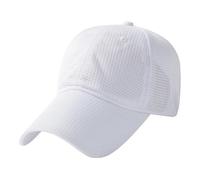 CHENSHI Baseball Cap Atmungsaktive Schnell Trocknende Athletische Mesh Long Peak Sommer Snapback Hüte Für Männer Und Frauen Großkopfgrößen 55-65cm Sun Prot-White-Head 60-65cm