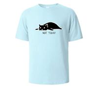 CHENSHI Herren T-Shirt Herren-Strickpullover, Piraten-Kurzarm, 3D-Druck, Rundhalsausschnitt, Modische Alltags-Street-Casual-Herrenbekleidung-a-blau-s