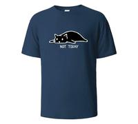 CHENSHI Herren T-Shirt Herren-Strickpullover, Piraten-Kurzarm, 3D-Druck, Rundhalsausschnitt, Modische Alltags-Street-Casual-Herrenbekleidung-b-blau-s