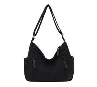 CHENZKBD Crossbody Bag Damen Umhängetaschen Frauen Cord -Bag Messenger -Tasche Große Kapazität Pendler Einfache Einkaufstasche Mode Umhängetasche-schwarz