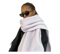 CHENZKBD Damen Schal Frauenschal Winter Langer Flauschiger Übergroße Dicke Warme Decke Schal-lila-40 * 210 cm