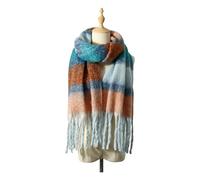 CHENZKBD Damen Schal Warm Winterschal Für Männer Und Frauen, Ultra-weiche Luxuriöse Kaschmirstruktur Frauen-blau