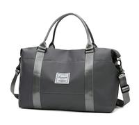 CHENZKBD Rucksack Damen Reisetasche wasserdichte Sportfitnessbeutel Freizeit -umhängetasche Großer Kapazität Outdoor Reisetasche-grau-klein