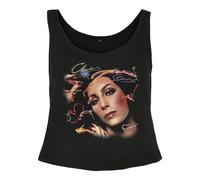 Cher Damen Oberteil Ladies Merchandise Colour Tank Top Black M