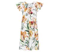 Cherie Line Damen *Nachthemd aus feiner Webware Weiss 44 3276006,Weiss, 44