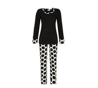 Chérie Line Pyjama mit Polka Dots Farbe schwarz, Größe 46